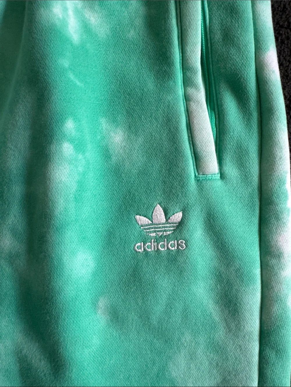adidas Women’s Mint Green Tie-Dye Athletic Shorts